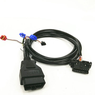 Couleur des véhicules à moteur de noir de câble de connecteur des pièces Obd2 avec la certification de Iatf16949